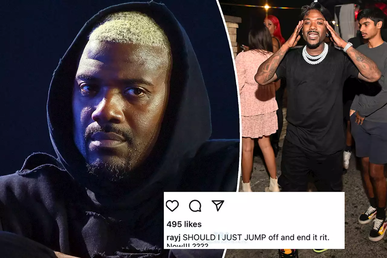 Ray J concerns fans with posts about suicidal thoughts, jumping off a ledge