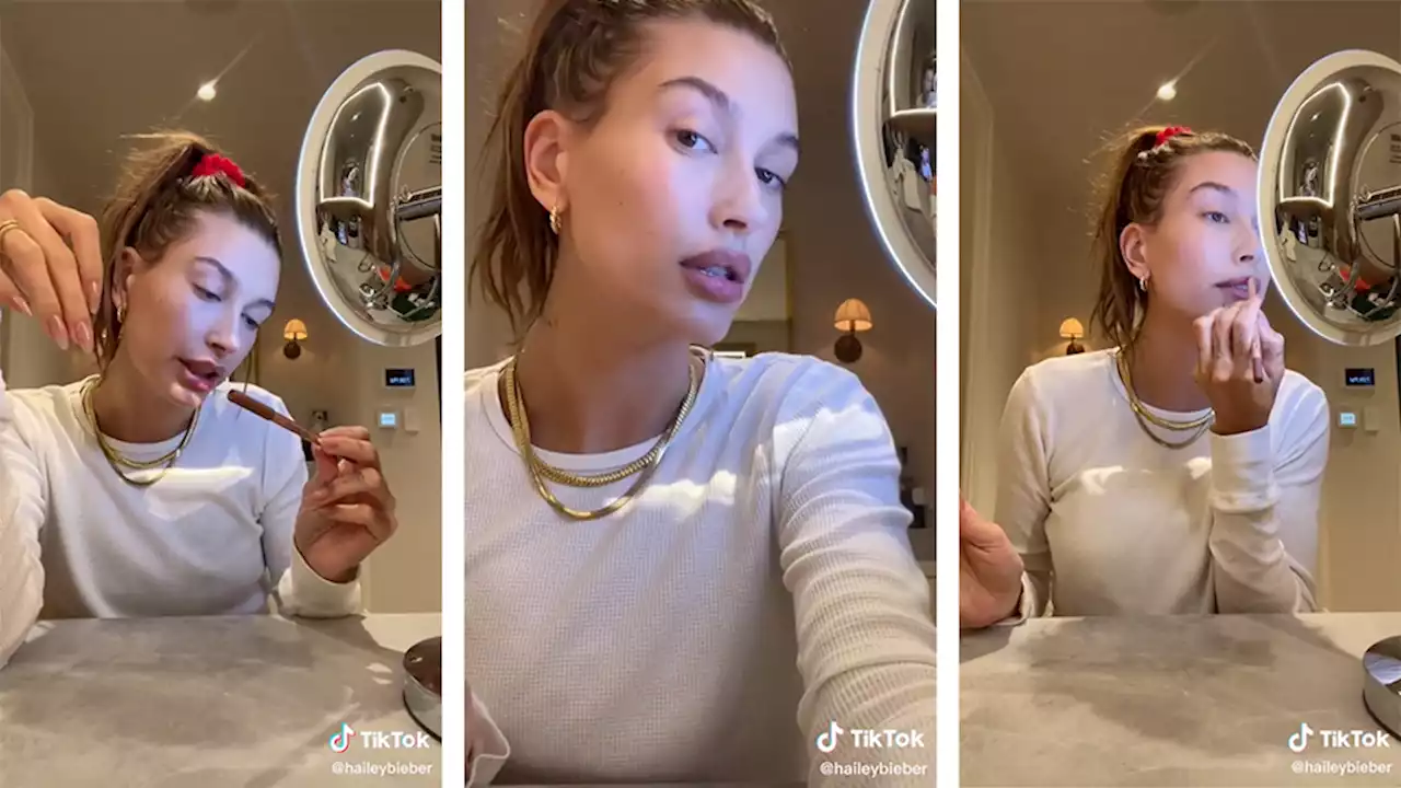 Hailey Bieber Swears By This Hack For Crafting a Plump Pout—& It’s on Sale For $17