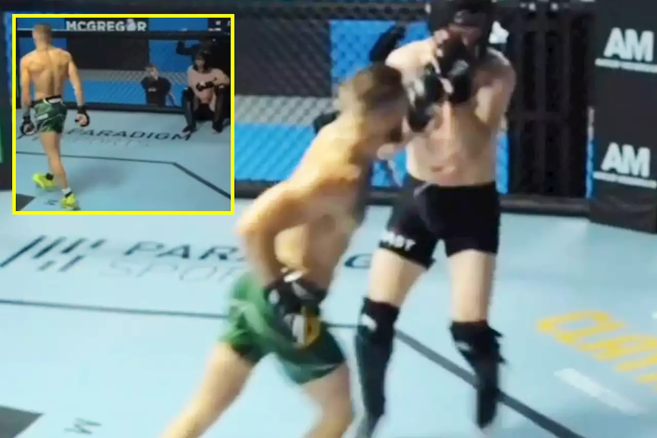 ‘I know you’ve never seen this before’ - UFC superstar Conor McGregor drops sparring partner with shot he claims to have invented