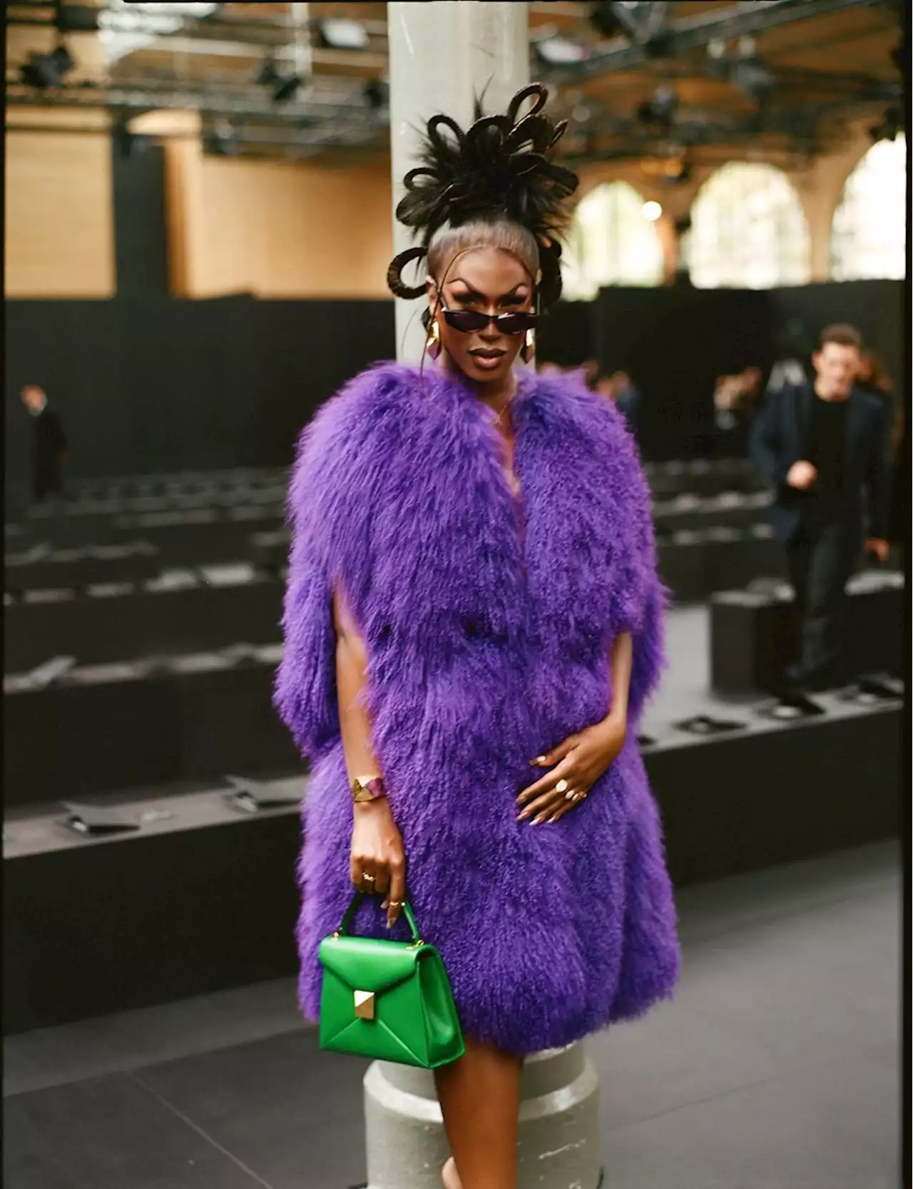 Shea Couleé Reunited With Naomi Campbell at the Valentino Show in Paris