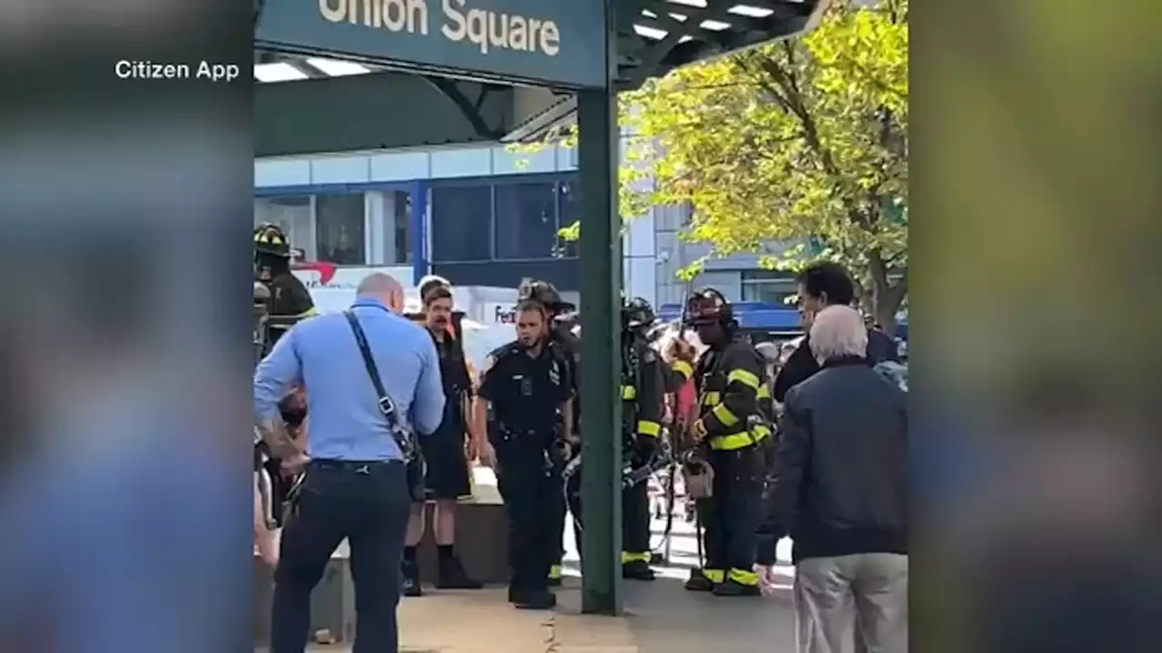 Straphangers flee subway after passenger uses pepper spray in fight at Union Square: Police