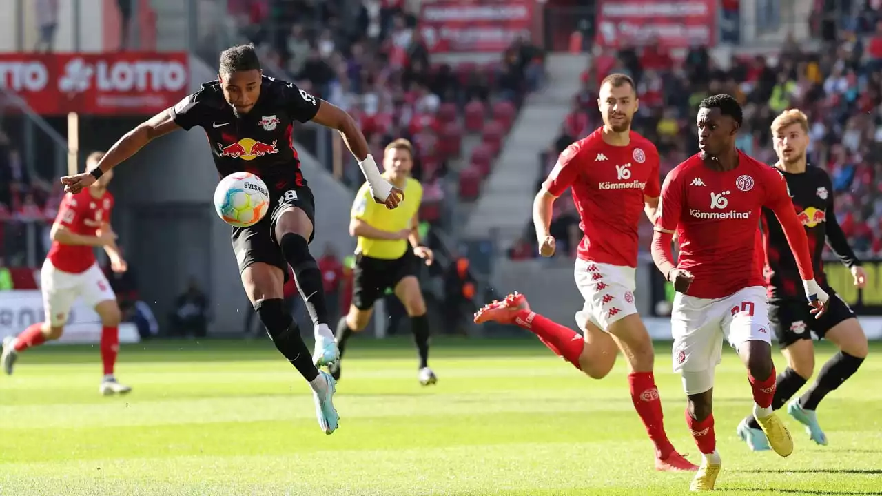 Bundesliga: RB Leipzig schafft nur 1:1 beim FSV Mainz 05, Christopher Nkunku trifft spät