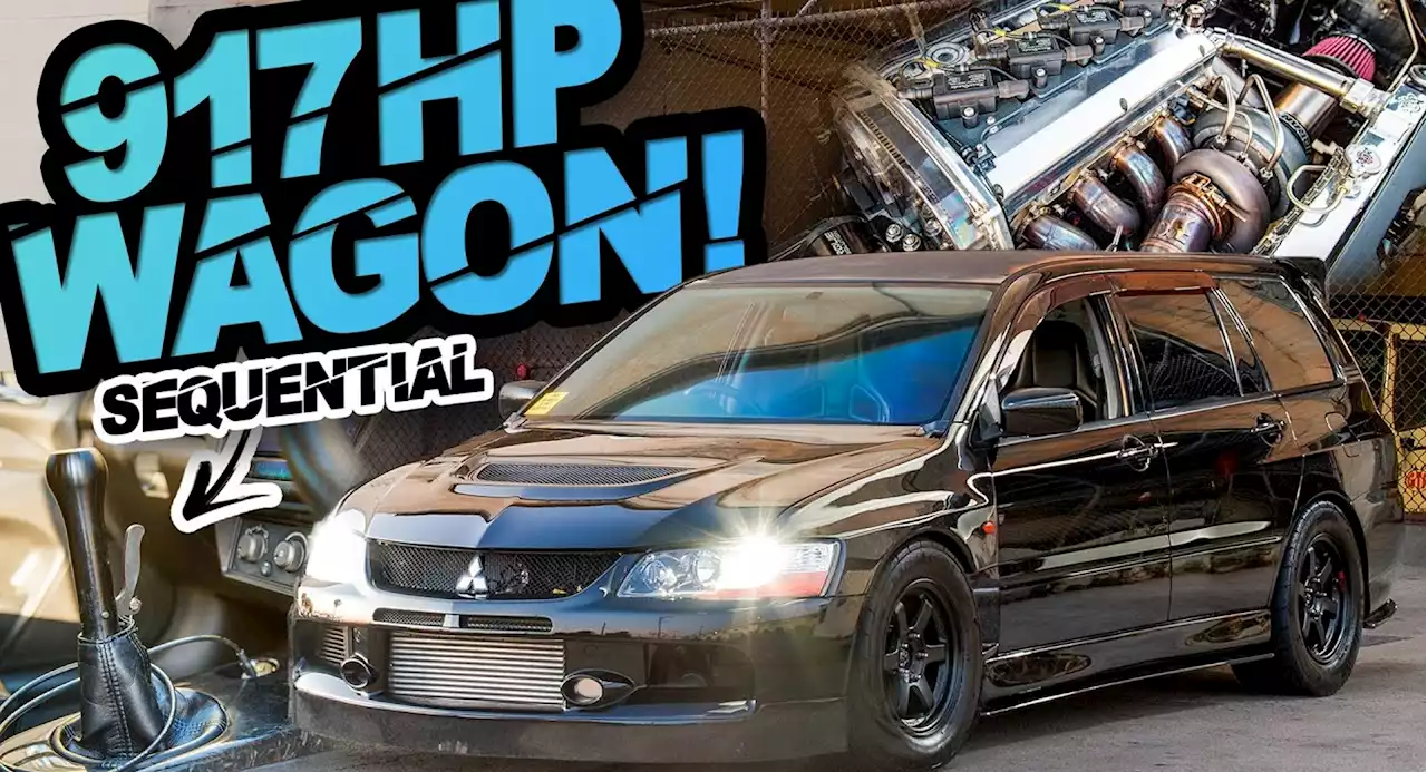 This 917 HP Mitsubishi Lancer EVO IX Station Wagon Is The Perfect Blend Of Subtle And Shocking | Carscoops