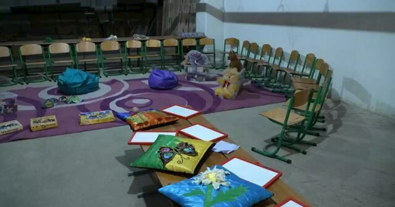 Students in Ukraine go to schools with bomb shelters and pack emergency kits