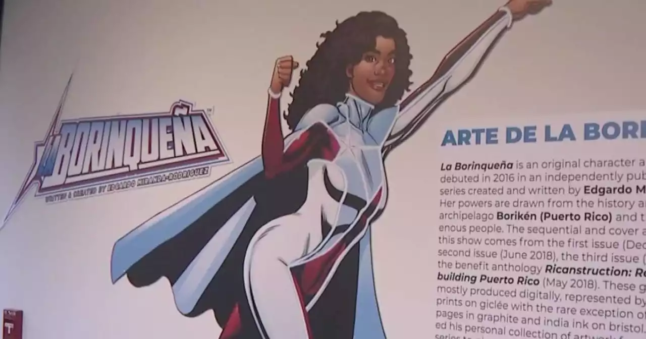 Superhero La Borinqueña a celebration of women's rights and diversity during Hispanic Heritage Month