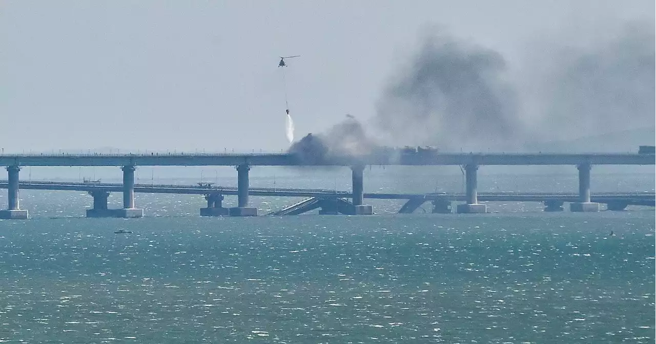 Crimea bridge blast damages key Russian supply route, and more updates from Ukraine