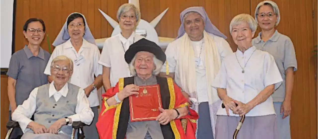 Singing nun conferred doctorate