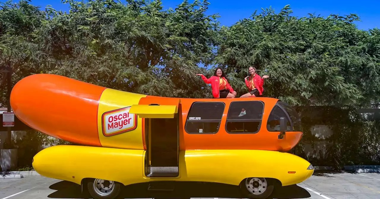 Hotdogging along PCH in the West Coast Wienermobile