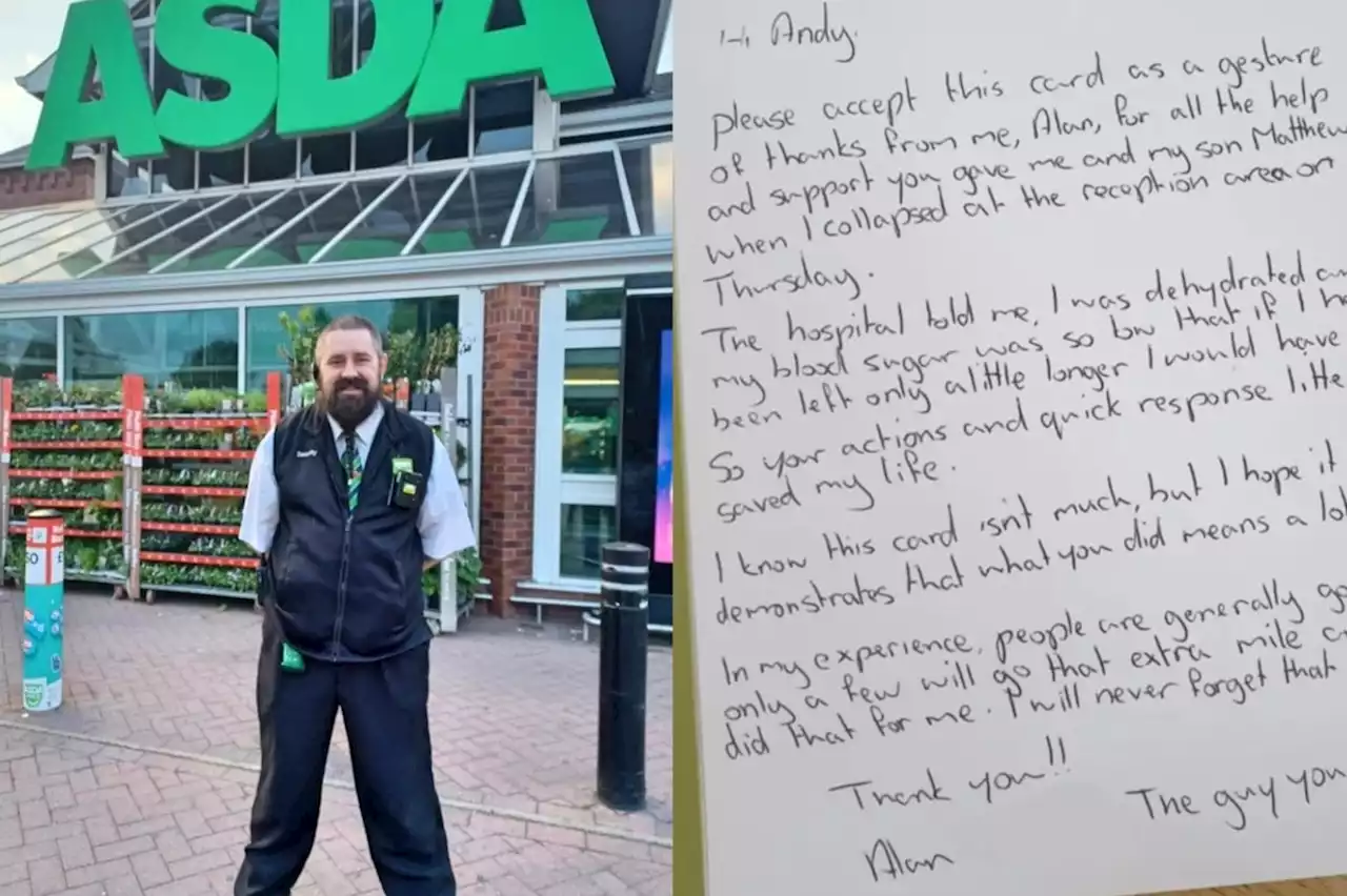 'I'll never forget it': Quick-thinking Leeds Asda security guard praised for saving man's life