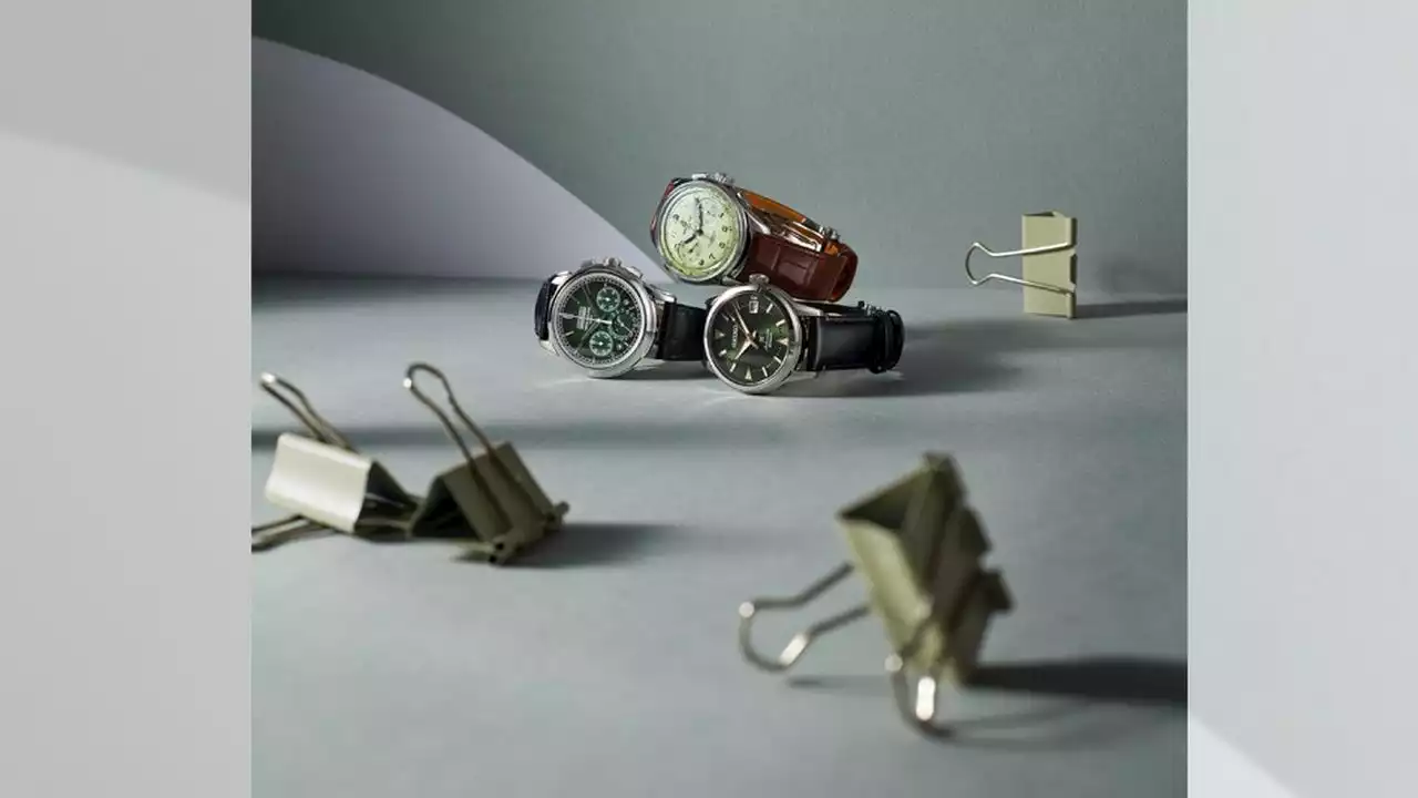 Montres : trois nuances de vert