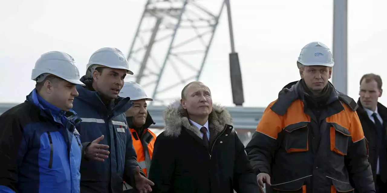 Russia says truck bomb damages key bridge to Crimea