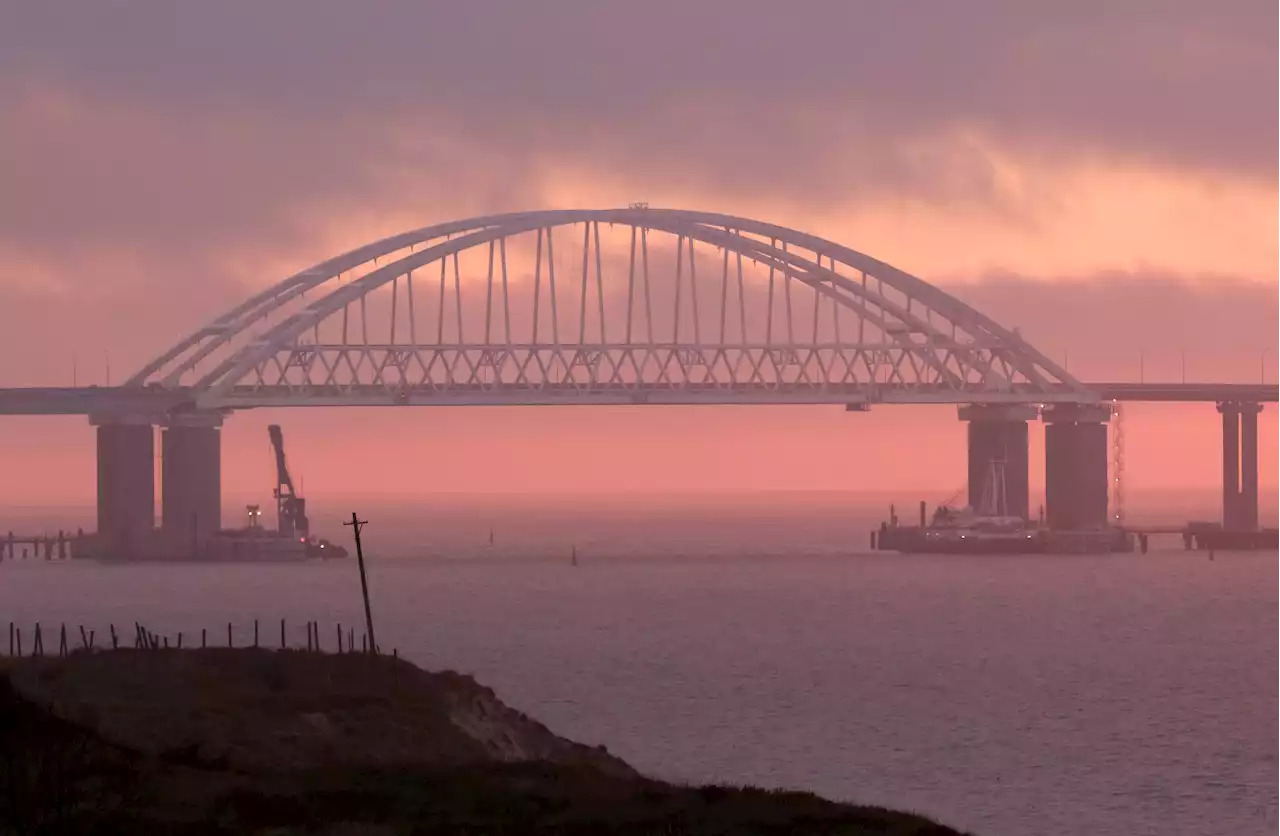 Russian Authorities Say a Truck Bomb Caused a Fire and Damage to Key Crimea Bridge