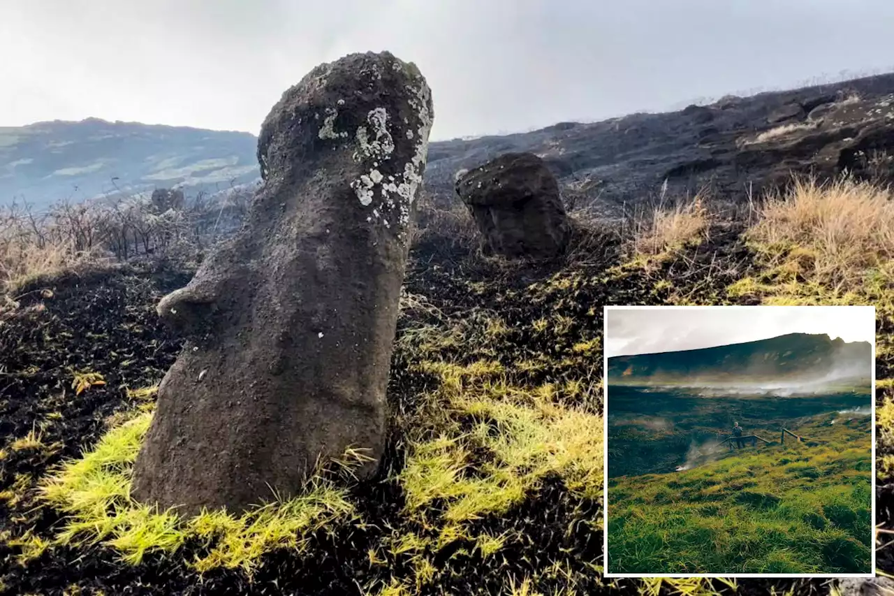 Easter Island ‘Moai’ statues face irreparable damage after wildfire