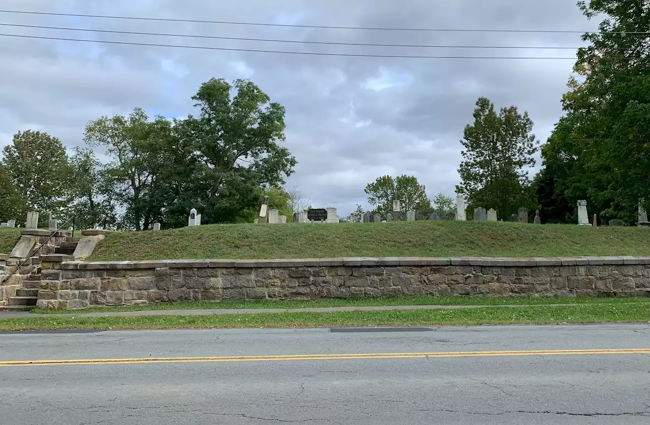 Stone retaining wall around 18th century Windsor, N.S., cemetery getting repaired in 2023 | SaltWire