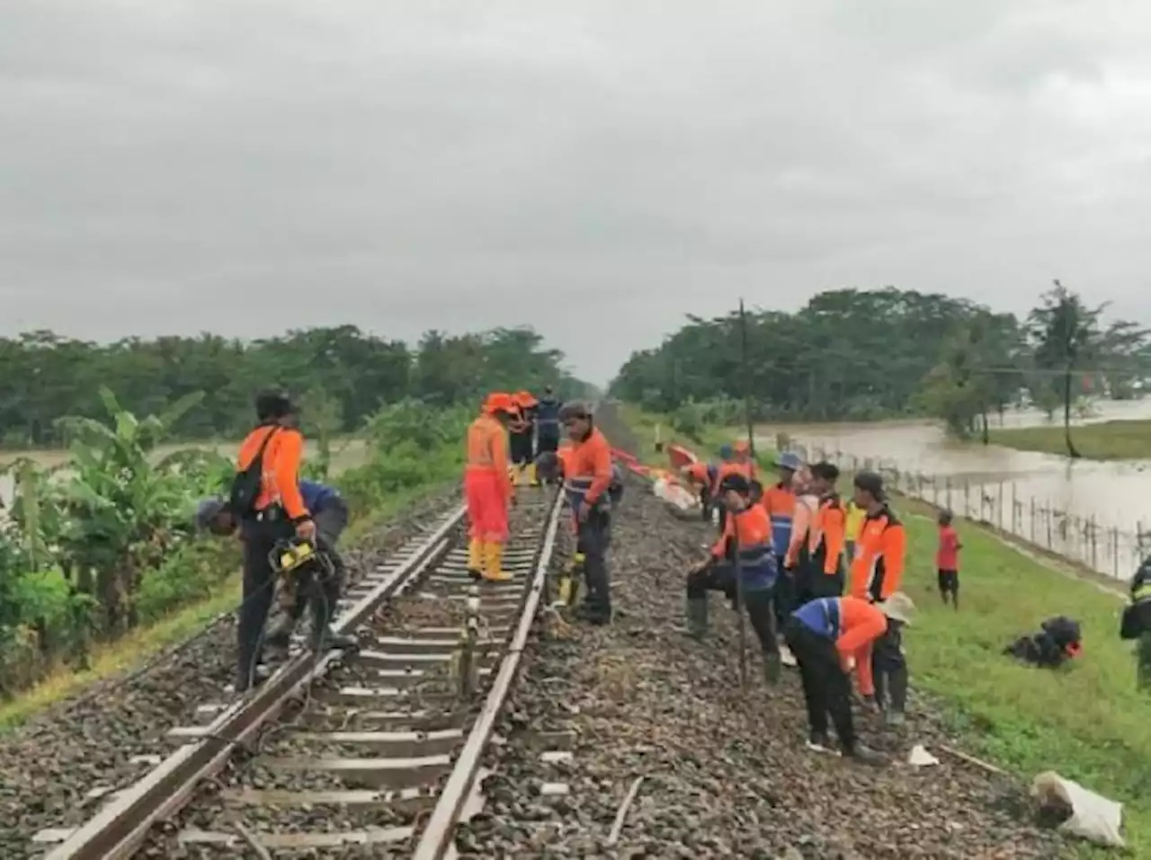 Perjalanan Kereta Rute Purwokerto Terkendala karena Hujan Lebat, Penumpang Dapat Kompensasi