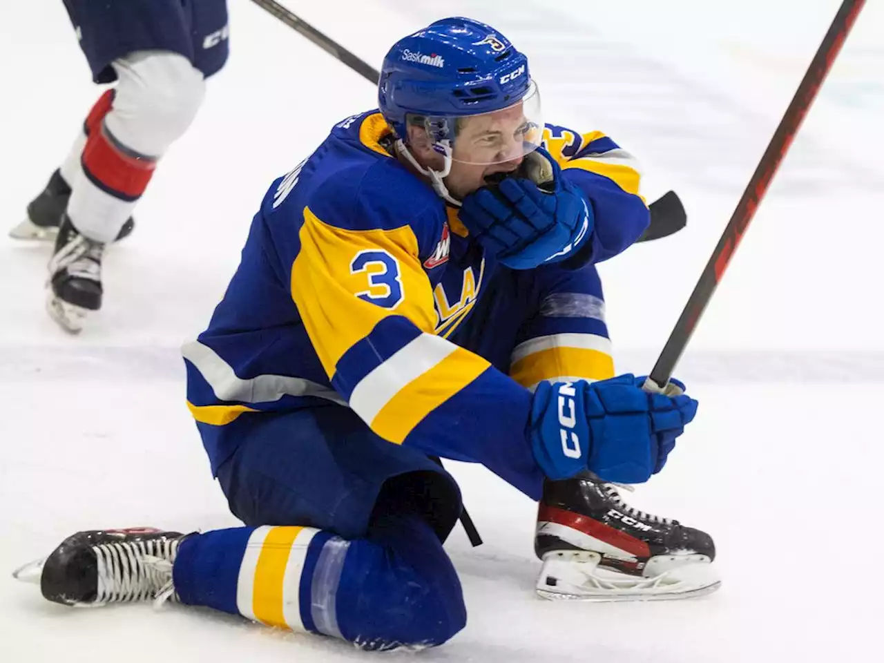 Saskatoon Blades newcomer Blake Gustafson ready to provide more than lip service