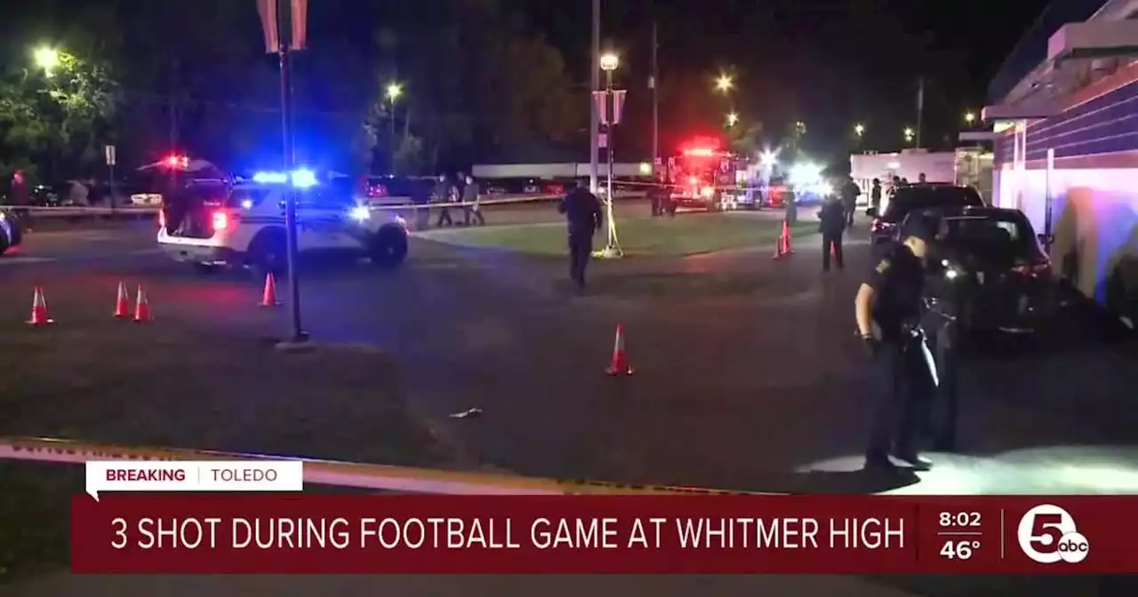 Police: 3 people shot outside Ohio high school football game