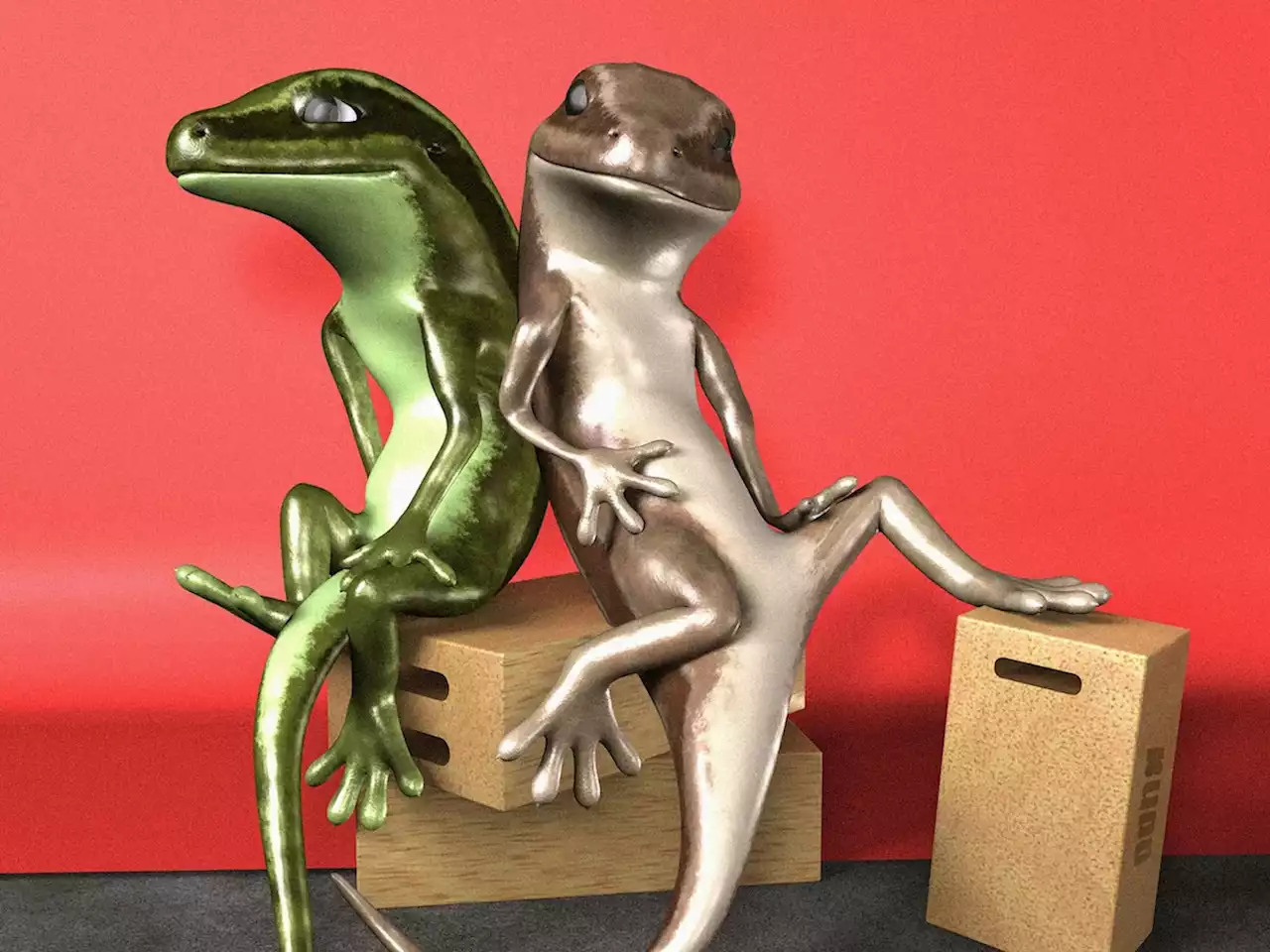 How Two Talking Lizards Went From Instagram Sensations to a Major Museum