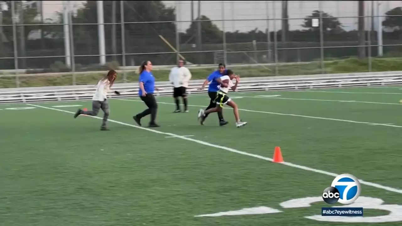 How the LA League of Champions girls flag football league is making history