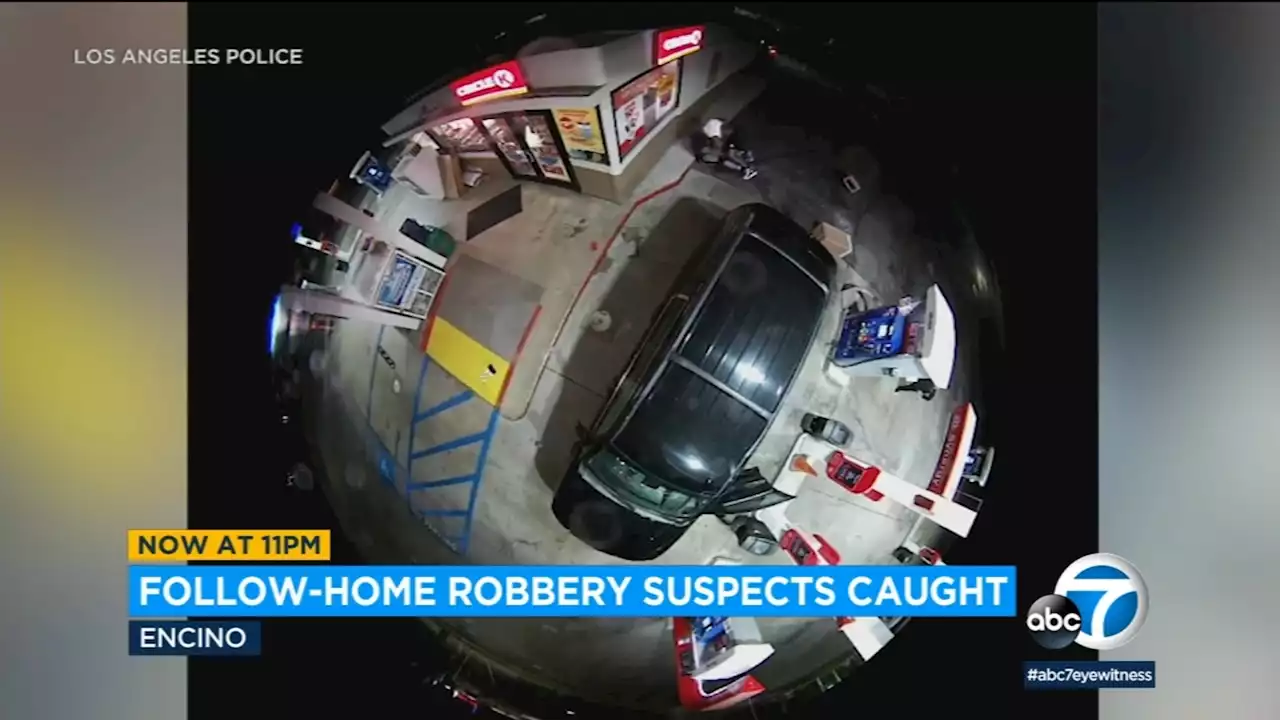 Video shows violent robbery at Encino gas station; police seeking additional victims