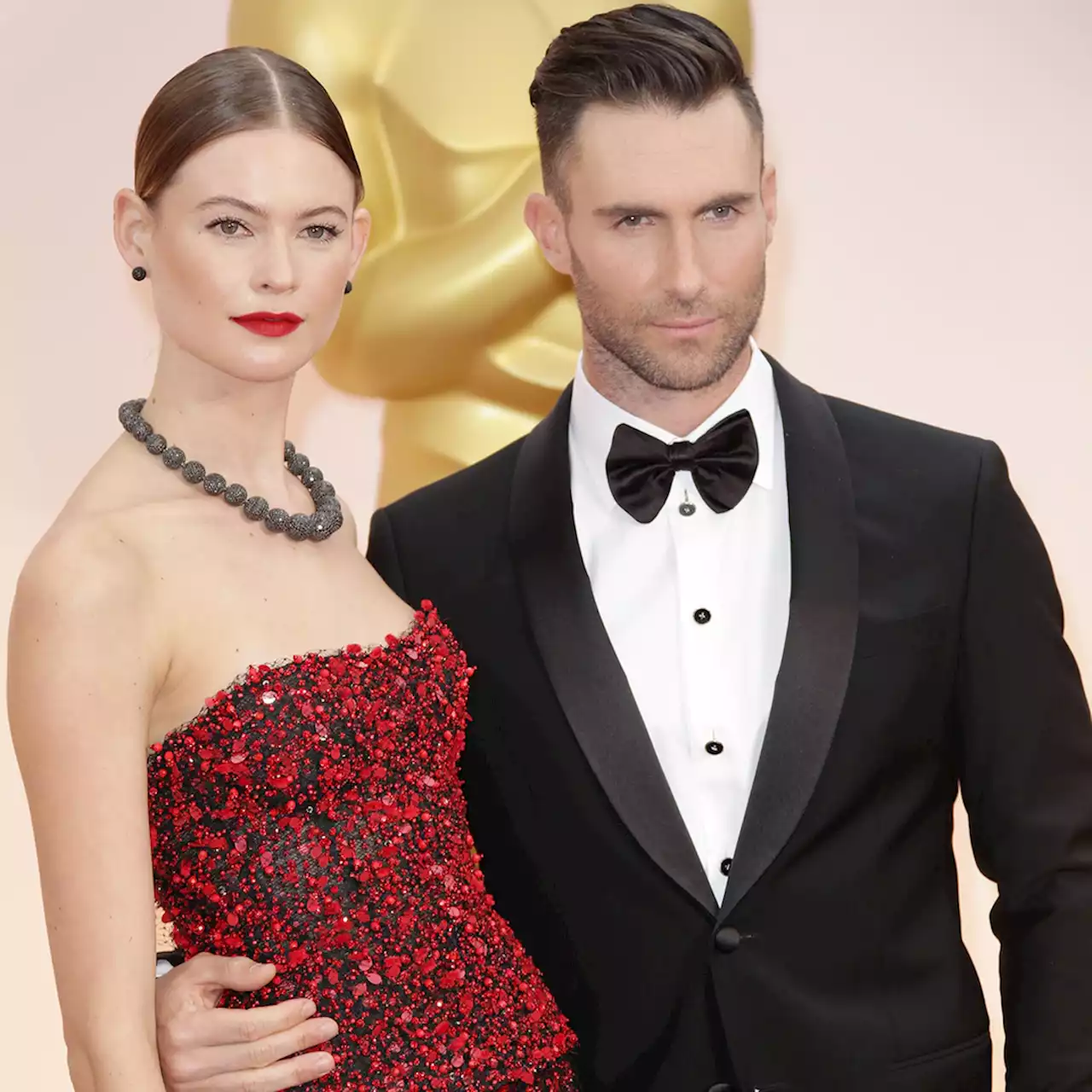 Adam Levine and Pregnant Wife Behati Prinsloo Enjoy a Beach Day Weeks After DM Scandal - E! Online