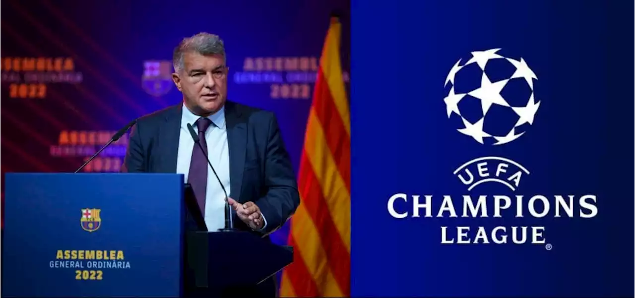 BOOOOOOOOM: Joan Laporta cargó con todo contra el arbitraje que está sufriendo el FC Barcelona en la UEFA Champions League