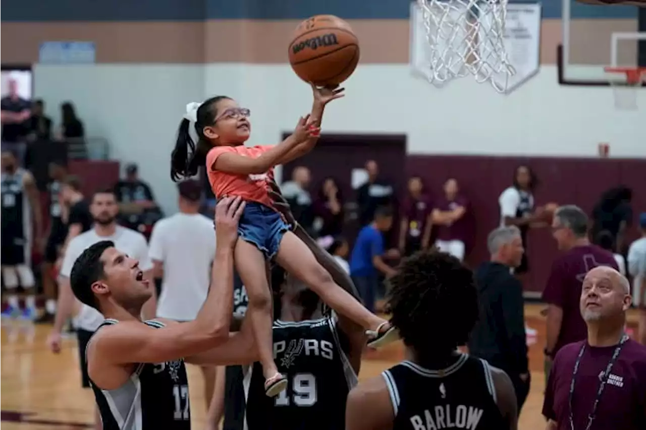 Spurs practice, fair brings a bit of joy to Uvalde, Texas