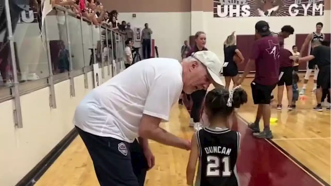 Spurs practice with Uvalde CISD students, will host them as guests for Sunday’s game