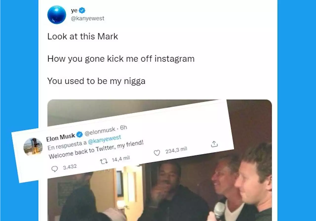 Instagram restringe a Kanye West, el rapero reclama en Twitter y Musk le dice 'bienvenido'