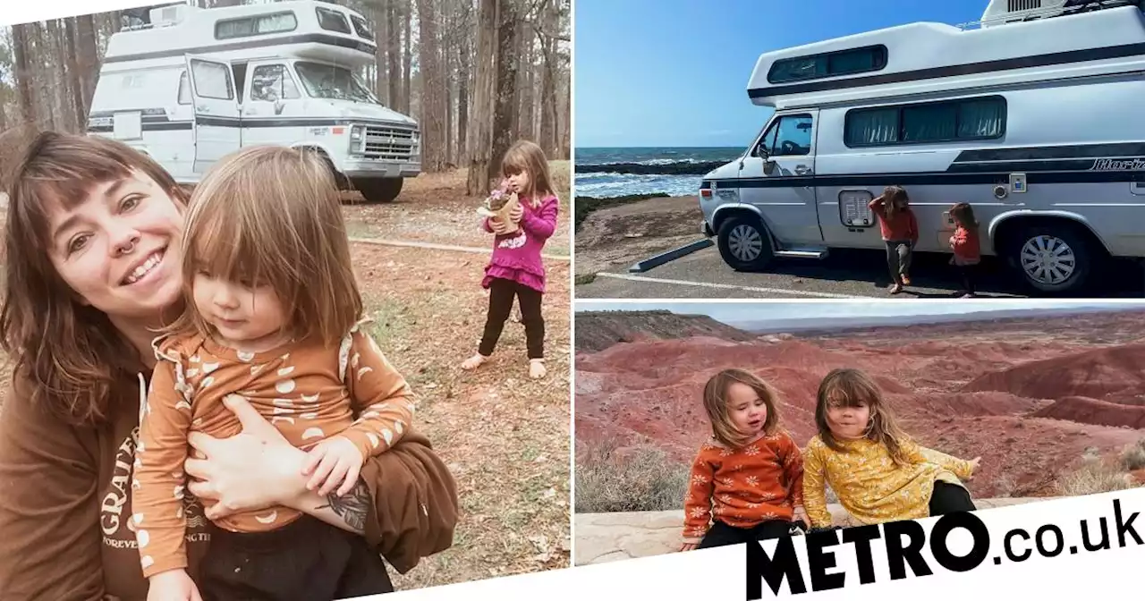 Mum 'wild schools' her children while living in a van