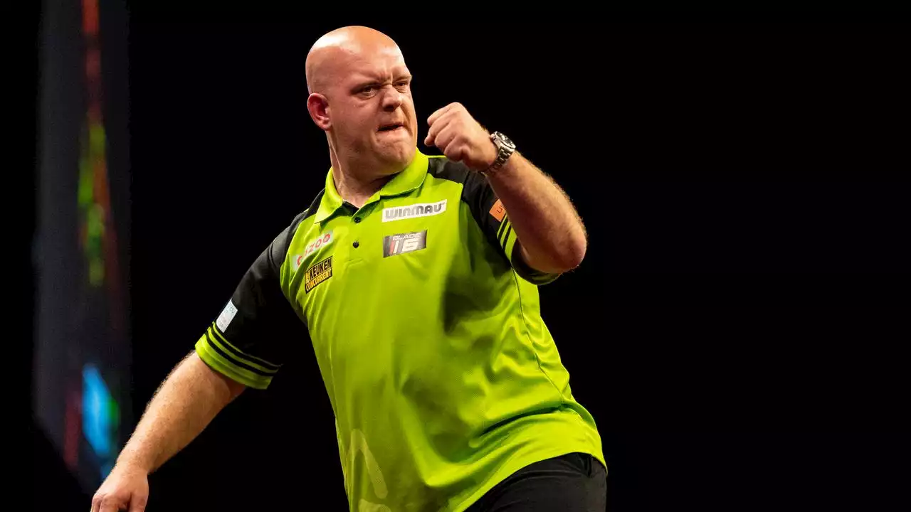 Van Gerwen vernedert Wright en bereikt finale World Grand Prix