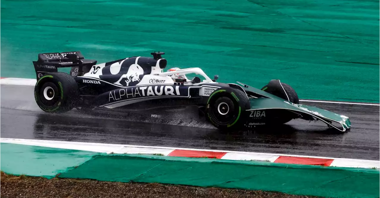 Gasly fumes at recovery vehicle during wet Japanese Grand Prix