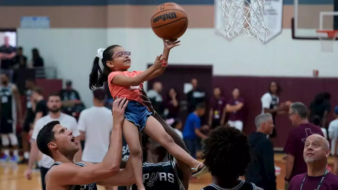 Spurs practice, fair brings a bit of joy to Uvalde, Texas