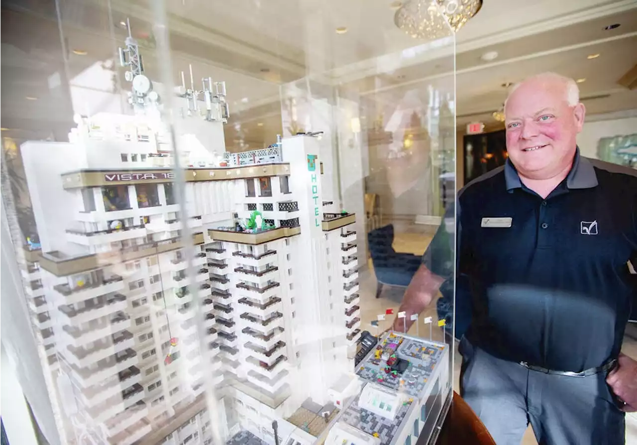 Giant replica built with Lego captures small details of hotel and those who work there