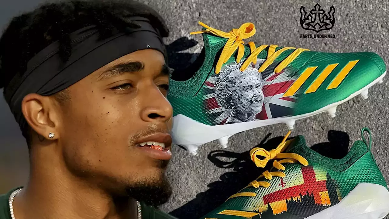 Jaire Alexander honored Queen Elizabeth II with customized cleats during  London game