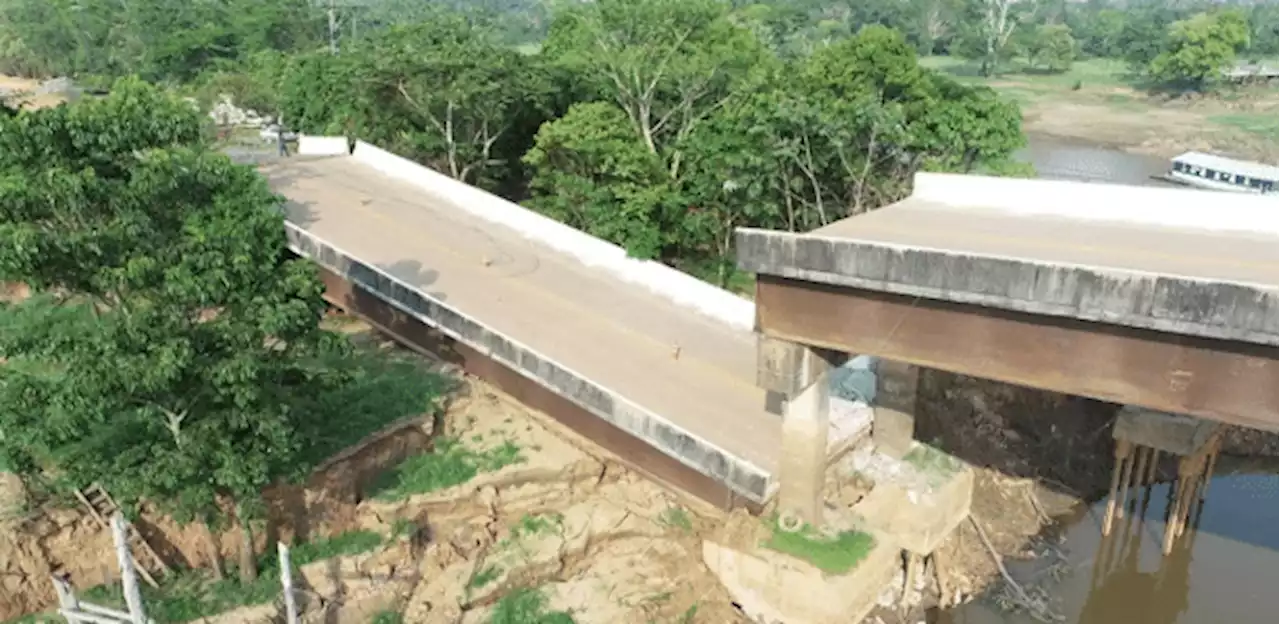 Ponte com 174 metros desaba sobre rio no Amazonas; a segunda em 10 dias