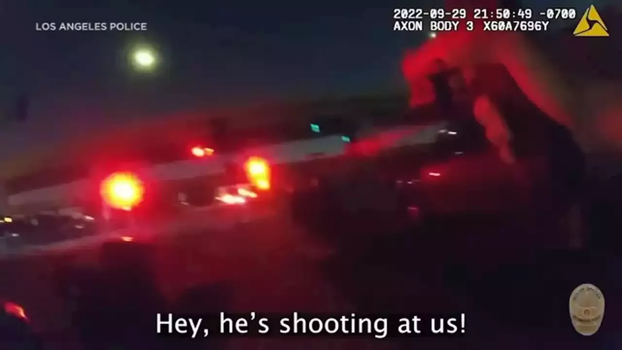 Lapd Bodycam Video Shows Officer Involved Shooting Police Chase