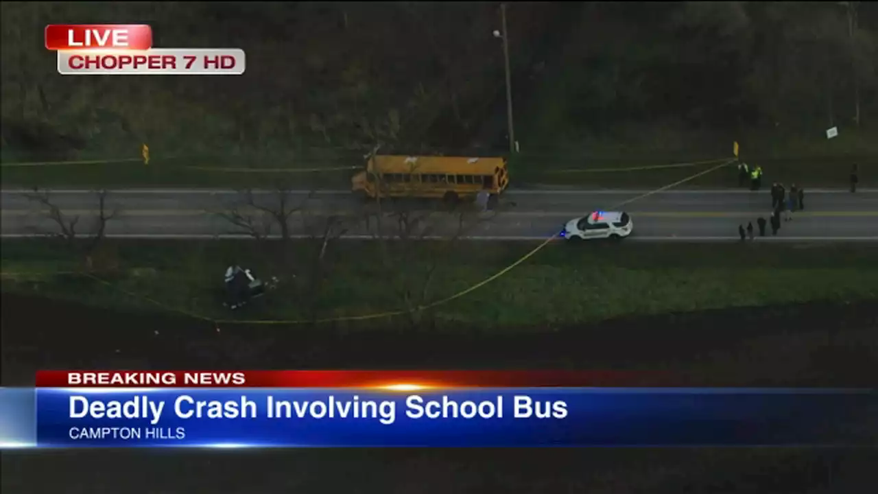 2 killed, 2 seriously hurt in Campton Hills crash involving school bus, police say