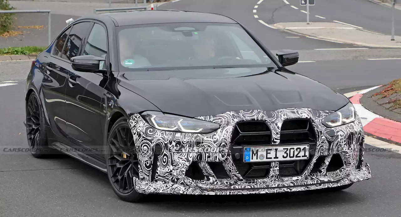 2024 BMW M3 CS Drops More Camo Ahead Of Imminent Debut | Carscoops