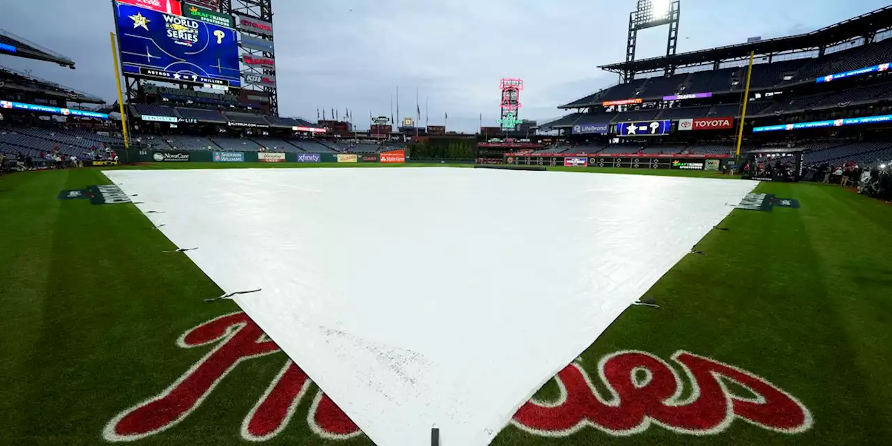 World Series rainout, Astros-Phillies to play Game 3 Tuesday