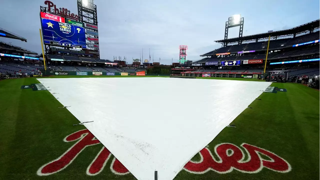 World Series rainout: Astros, Phillies to play Game 3 Tuesday