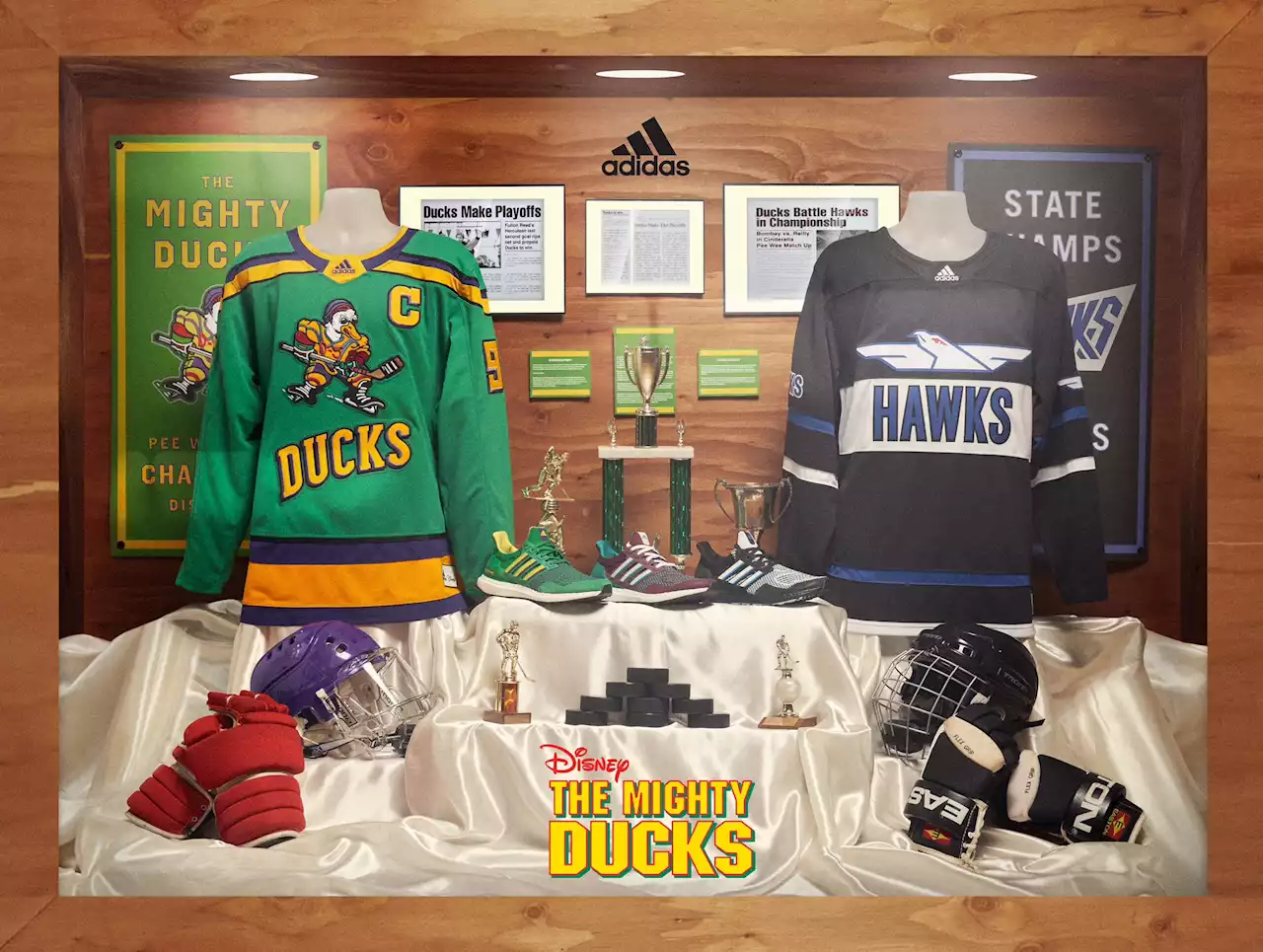 Adidas and Disney team up to release jerseys from the 1992 Mighty Ducks film - Daily Faceoff