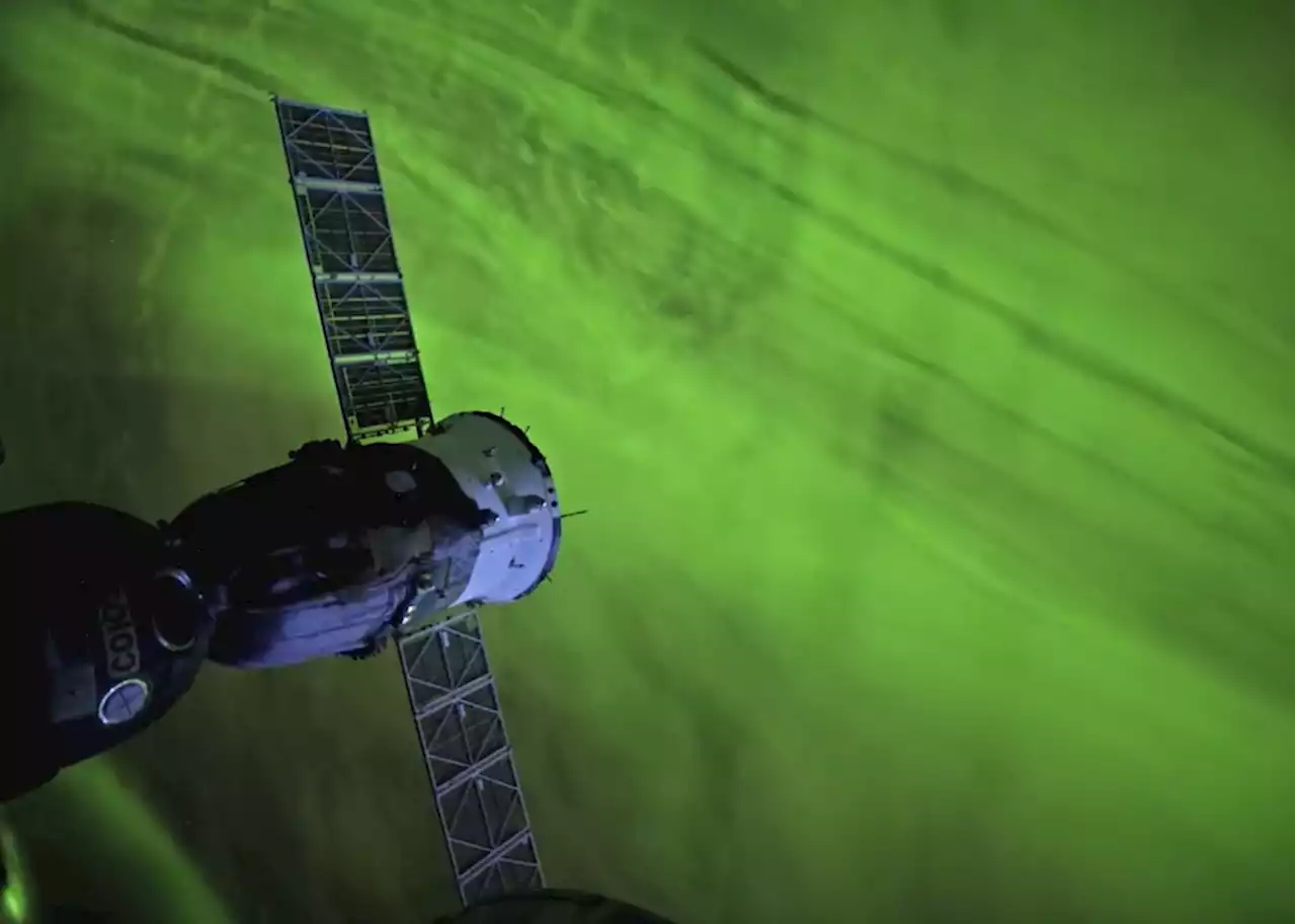 Space station shares eerie green aurora for Halloween | Digital Trends