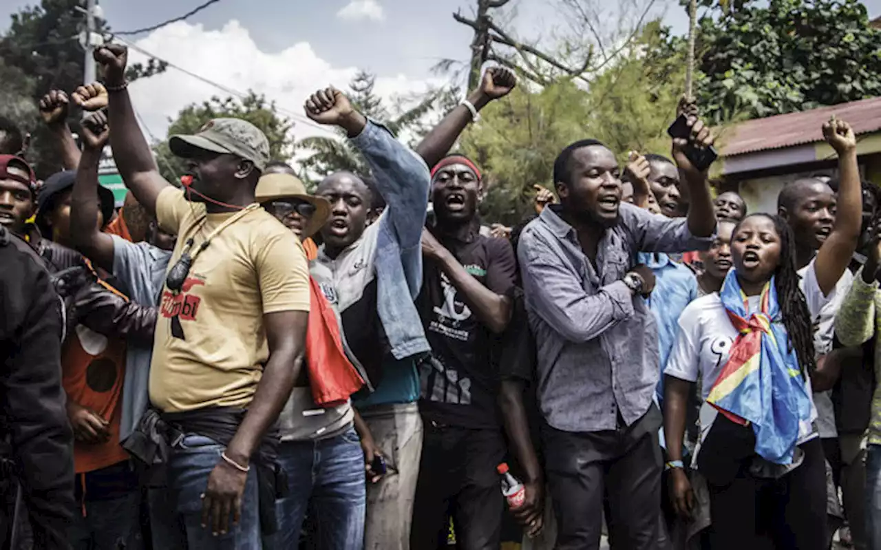 Thousands protest Rwanda in eastern DR Congo city