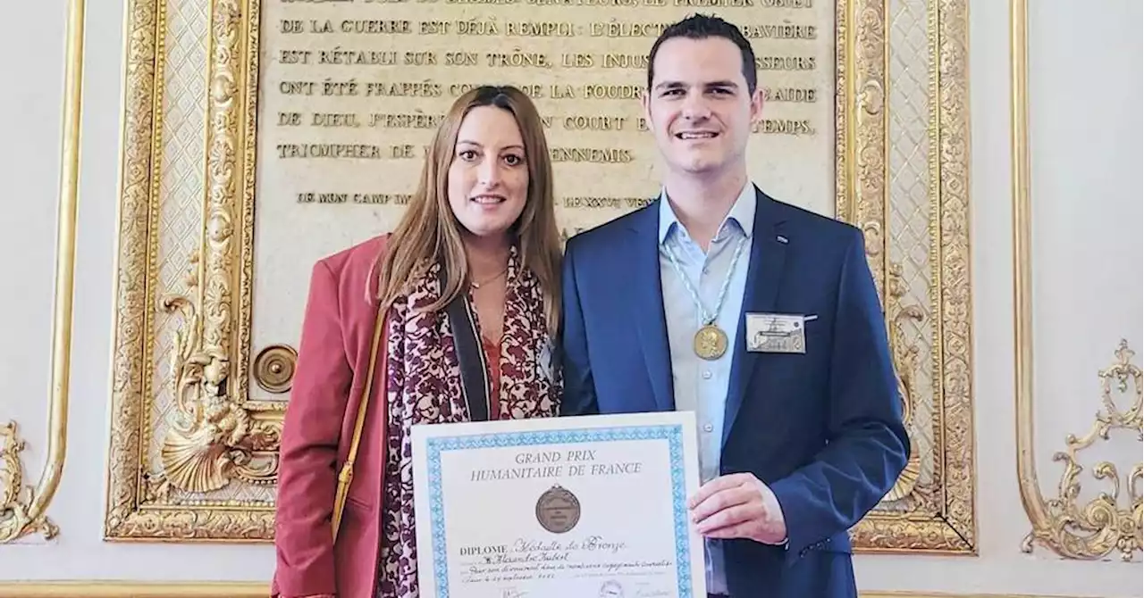 Saint-Zacharie : Alexandre Aubert, médaillé du Grand Prix Humanitaire de France