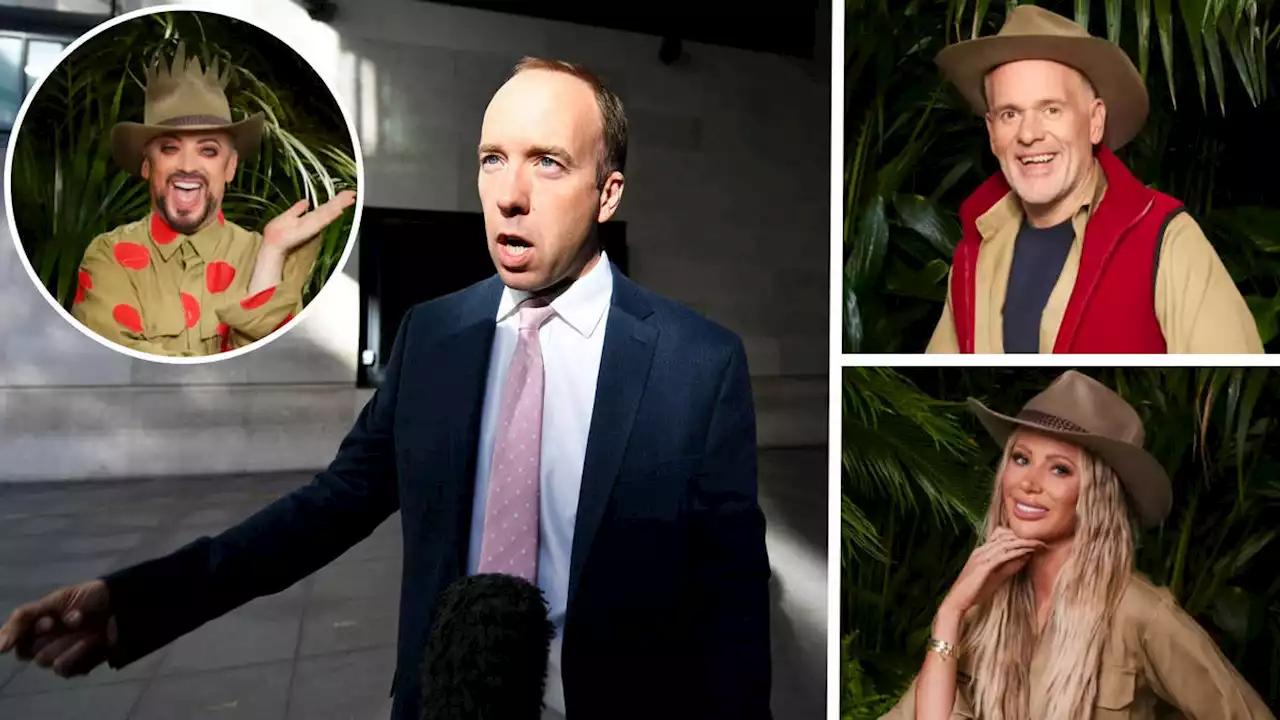 Matt Hancock joins Boy George and Olivia Attwood in the jungle for I'm A Celebrity