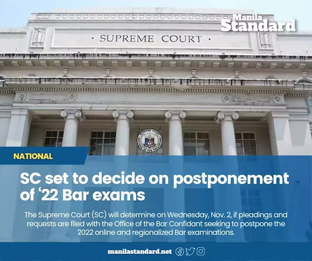 SC set to decide on postponement of ‘22 Bar exams