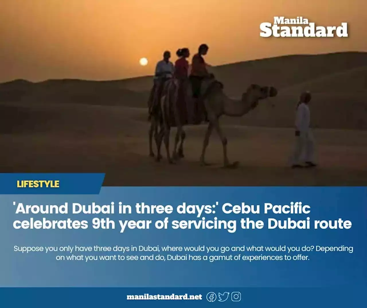 Around Dubai in three days