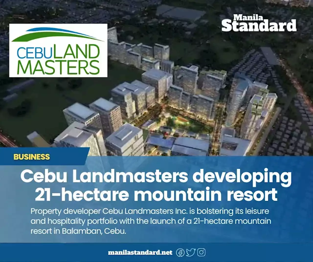 Cebu Landmasters developing 21-hectare mountain resort