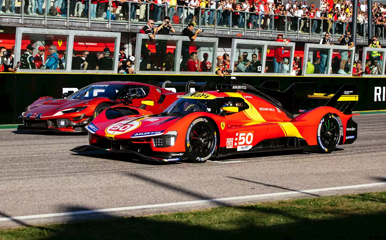 Watch Ferrari's 499P LMH hit Imola Circuit